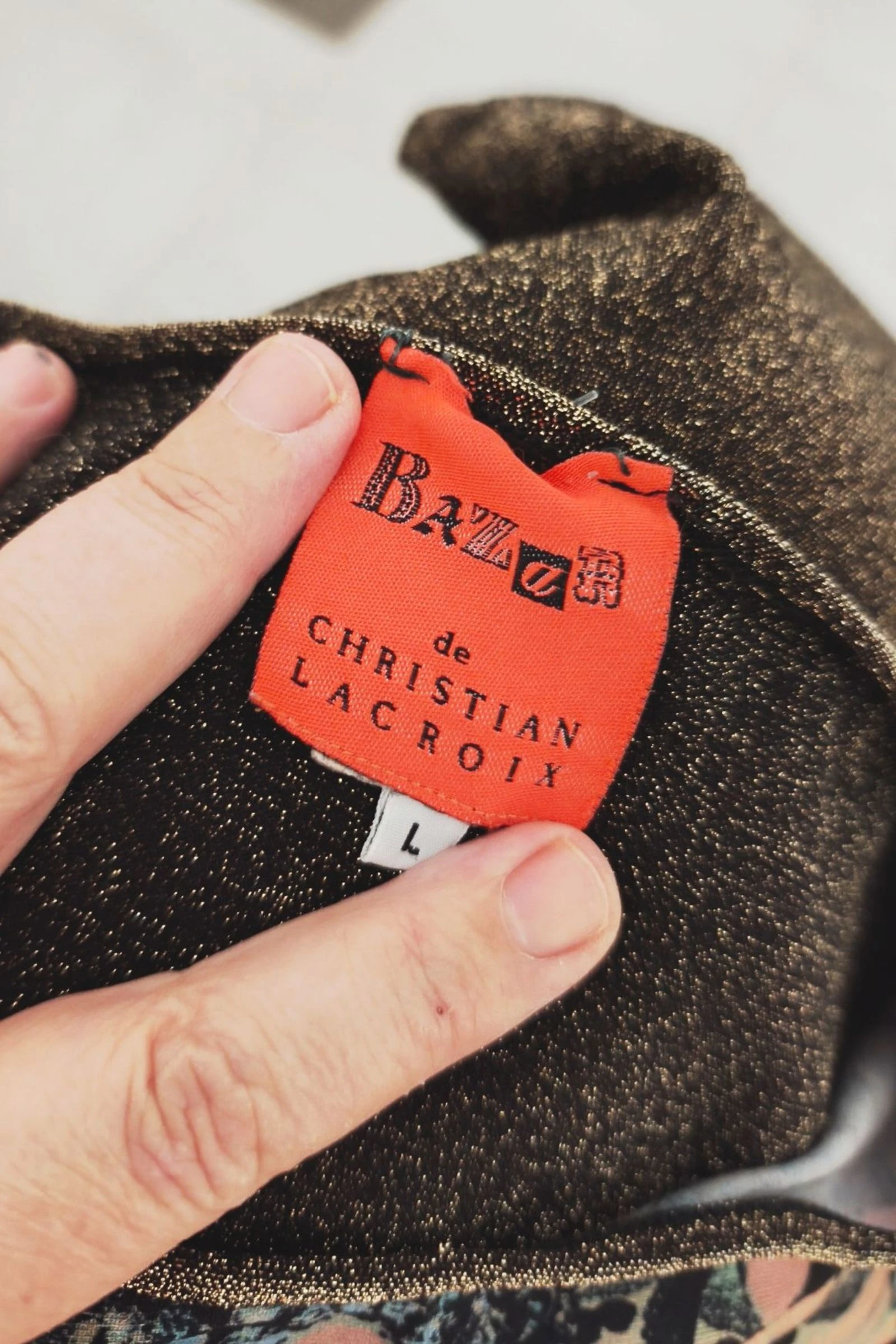 Christian LaCroix Bazaar T L. Editie Vintage/Lurex Truitje/Jurkje – photo 6